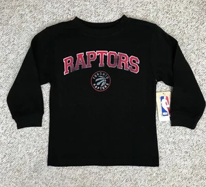 Kinder Größe 4 TORONTO RAPTORS THERMO-WEAR SHIRT schwarz rot Sweatshirt Junge Jugend neu mit Etikett - Bild 1 von 3