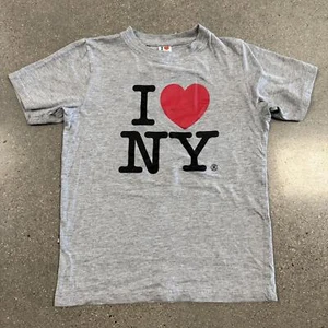 NWOT I Love NY Grey T-Shirt Youth Tee Size L Kids - Picture 1 of 6