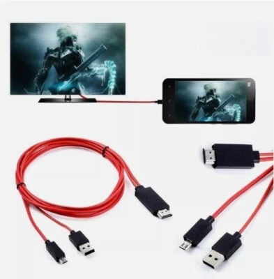 Universal MHL Micro USB To HDMI Cable HD 1080P Adapter For Android Phones - Image 1 of 3