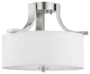 Thomas Lighting SL860978 Pendenza Flush Mount Brushed Nickel with White - Picture 1 of 1