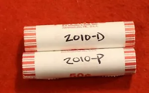 2010-P&D Lincoln Shield Cent Penny 2-50 Münzrollen Stempelglanz Rolle - Bild 1 von 2