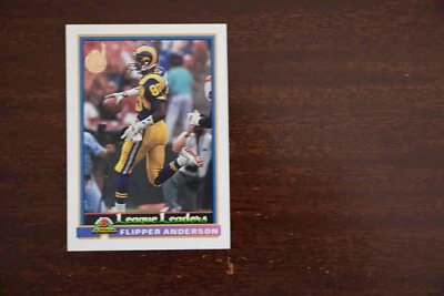 1991 Bowman Flipper Anderson League Leaders #283 Los Angeles Rams - Image 1 of 2