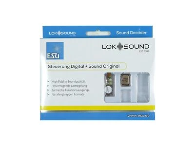 ESU Decoder LokSound 5 micro DCC/MM/SX/M4 Leerdecoder, 8-pin NEM652 58810 neu - Bild 1 von 3