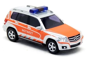 Busch 49768 - MB Mercedes Benz GLK Klasse X204 NOTARZT NEF Rettmobil - 1:87 H0 - Picture 1 of 3