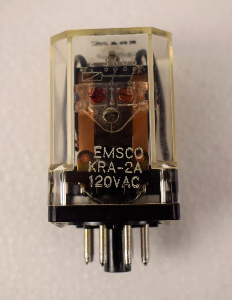 Line Electric EMSCO KRA-2A 120VAC Relay New Old Stock - Image 1 of 4