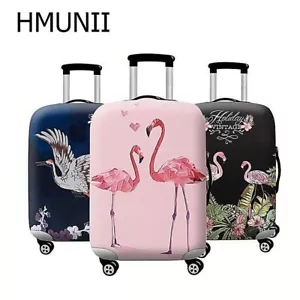 Flamingo Travel Suitcase Protective Cover Luggage Protector Elastic Dust Proof - Picture 1 of 11