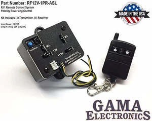 Sistema de control remoto RF - Control de motor de inversión de polaridad 12 VDC - RF12V1PR-ASL - Imagen 1 de 3