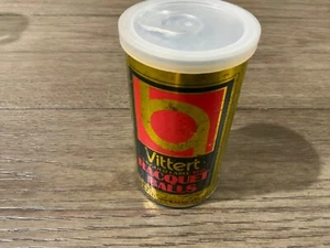 Vintage Vittert USA Gold Label rote Schlägerkugeln ungeöffnete Metalldose - Bild 1 von 6