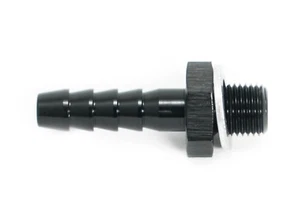 8mm - M10x1,0 Aluminium Schlauchanschluss / Schlauchtülle Schwarz eloxiert - Picture 1 of 3