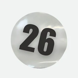 Par de imanes circulares magnéticos para coche de carreras número 26 de 12" - Imagen 1 de 1