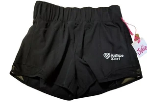 New Girls Size XS (5/6) Black Mesh Shorts with built in underwear By Justice - Picture 1 of 2