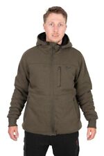 Fox Collection Sherpa Hoody Green / Black New
