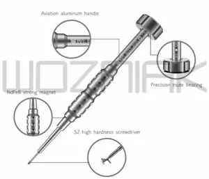 Best BST-895 Precision 3D Screwdriver 1.5 Phillips New Aviation Aluminum - Picture 1 of 3