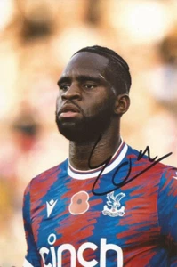 CRYSTAL PALACE: ODSONNE EDOUARD SIGNED 6x4 ACTION PHOTO+COA - Picture 1 of 1