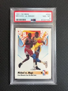 1991 Skybox Michael vs Magic PSA 8 - Picture 1 of 2