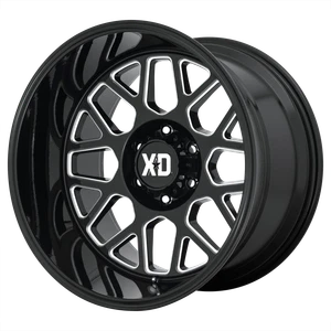 1-XD By KMC Wheel GRENADE 2 Gls Black Milled 20x9 Rim for RAM HD GM 8X6.5+18 - Picture 1 of 4