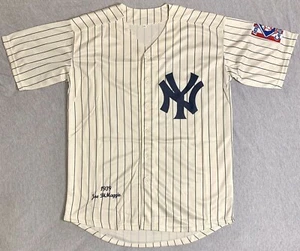 1939 Joe DiMaggio New York Yankees Classic Cream Pinstripe Jersey Men's 2XL - Picture 1 of 5