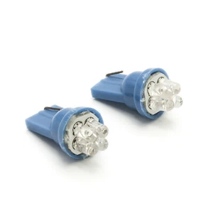 Coppia lampadine 4 LED T10 W5W luce blu decorativa 1W auto tunning 12V - Imagen 1 de 3