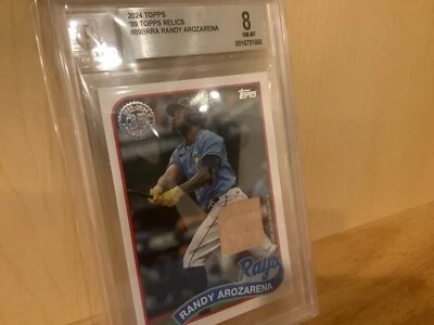 2024 Topps ‘89 Topps Relics 89BRRA Randy Arozarena 8.0 Free Shipping - Image 1 of 2