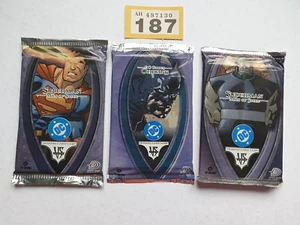 VS SYSTEM CCG SUPERMAN / BATMAN BOOSTERS x 3 FACTORY SEALED UPPER DECK - Picture 1 of 5