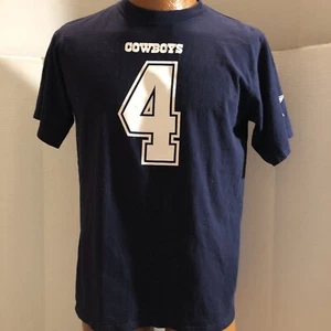 Dallas Cowboys Youth XL Dak Prescott Authentic Name and Number T-Shirt - Picture 1 of 8