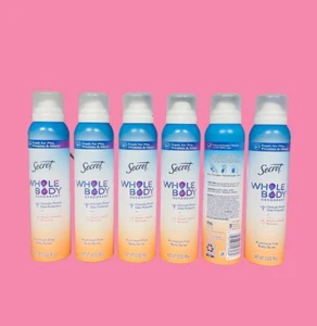Secret Whole Body Deodorant Peach & Vanilla Scent, Aluminum Free 6 Pk 99g Eah - Picture 1 of 2