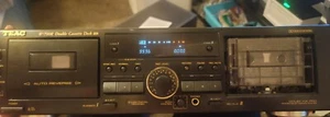 TEAC W-790R Double Cassette Deck Black Good - Picture 1 of 5
