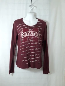 Mississippi State University Long Sleeve Tee - Ladies Size Small - Picture 1 of 8