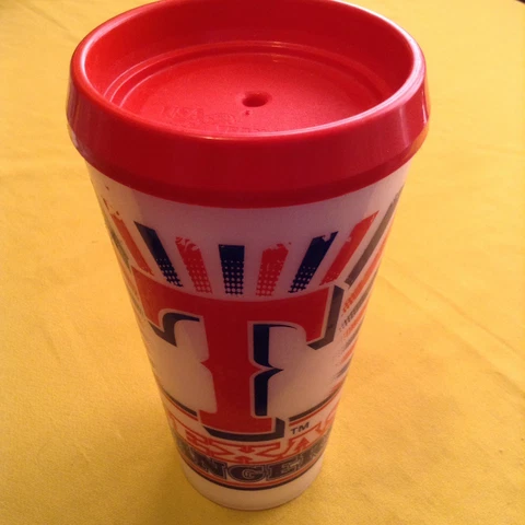 MLB Texas Rangers Thermo Serv tumbler 32 oz insulated travel lid Cover