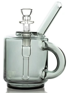 Grav® Taza de Café Taza Burbujeador GRIS Vidrio Borosilicato Envío Gratis *EE. UU.* - Imagen 1 de 2
