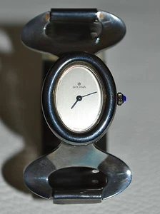 WUNDERSCHÖNE GOLANA DESIGNER ARMBANDUHR AUS 800 SILBER AUS DEN 70er JAHREN - Bild 1 von 7