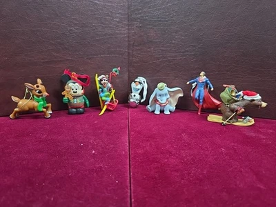 Christmas Ornaments Set Of 7 Disney,  Hallmark, O & O, and Comics - Image 1 of 4