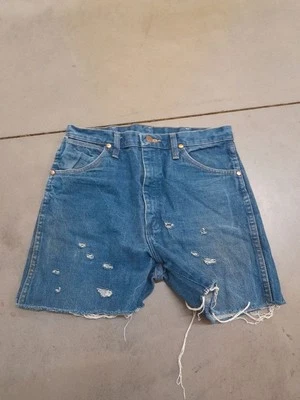 Jorts En Jean Bleu Foncé Wrangler Femme W31 - Photo 1/4