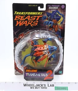 Iguanus COMPLETE W/Card & Bubble Transformers Transmetals 2 Beast Wars Hasbro - Picture 1 of 6