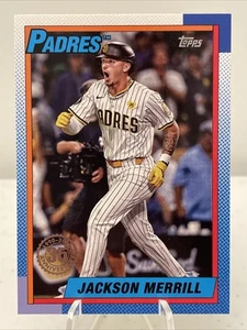 2025 Topps Series 1 Jackson Merrill 1990 Baseball 35th #T90-64 San Diego Padres - Picture 1 of 2