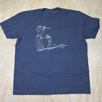 USED 2XL Chuco Golf Crewneck Short Sleeve Shirt Blue Father Son - Image 1 of 4