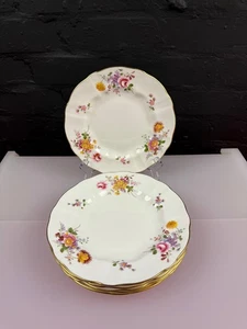 6 x Royal Crown Derby Posies Salad Plates 8.5" Wide 9 Sets Available - Picture 1 of 9