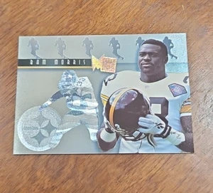 Fleer Metal Bam Morris Platinum Portraits 1995 #5 Pittsburgh Steelers - Imagen 1 de 2