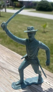 1966 MARX Battle of Blue & Gray, Union Cavalry Soldat mit Schwert 54mm Figur ** - Bild 1 von 7