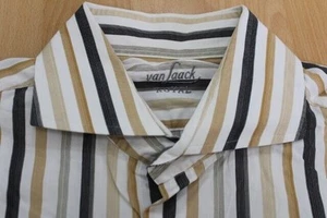 Van Laack Royal Shirt L Multicolored Striped Very Good #U1100 - Picture 1 of 1