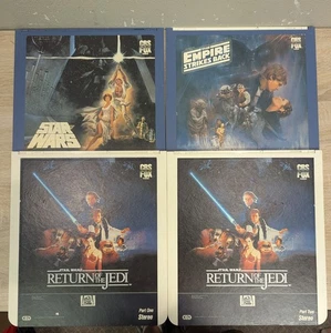 Vintage Star Wars Lot CED Disc - Empire Strikes Back-Return of the Jedi WORKS - Picture 1 of 9