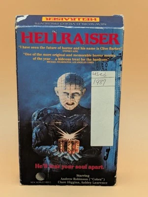 Hellraiser VHS 1987 Horror Tested Working - Image 1 of 4