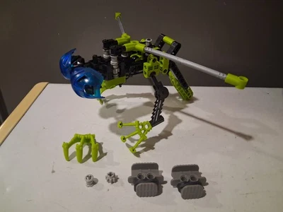 Lego Bionicle 8537 Nui-Rama лайм зеленый только неполный + детали + канистра - Изображение 1 из 4