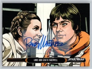2015 Star Wars: Illustrations Luke Leia's Farewell Randy Martinez Auto #33 2059 - Picture 1 of 2