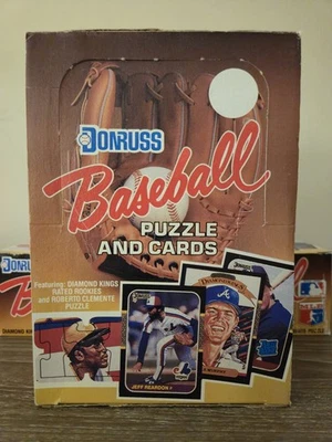 ¡¡Caja de cera de béisbol Donruss 1987!! MADDUX, LARKIN, JACKSON, BONDS, CLARK, SIERRA?? Foto 1 de 4