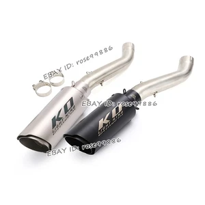 Silenciadores negros de tubo de escape de enlace medio de fábrica para Aprilia Tuono 1100 V4 2017-2020 - Imagen 1 de 8