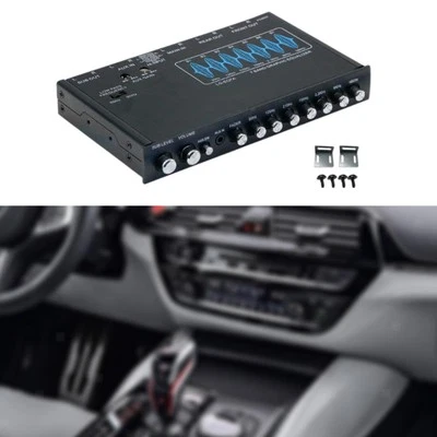7-Band-Car-Audio-Equalizer, DSP-Chip für Auto, Boot, Schwarz, einfach zu - Image 1 of 4
