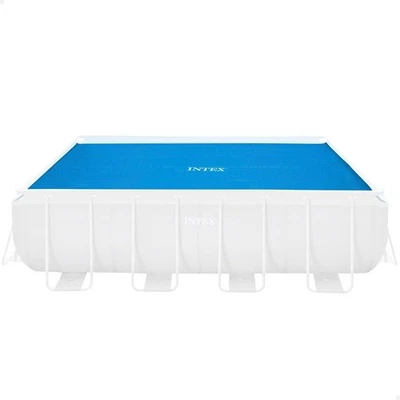 Solarabdeckplane für Ultra Frame rechteckig Pool 400 x 200cm Poolabdeckung- Blau - Bild 1 von 4