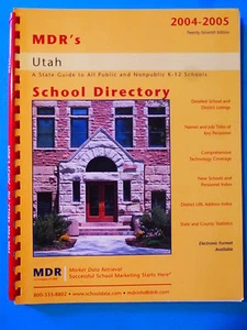 MDR's School Directories, 2004-2005 : UTAH (2004, Paperback) 27th Edition - Picture 1 of 2