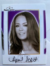 2018 BENCHWARMER HOT FOR TEACHER APRIL SCOTT YEARBOOK AUTOGRAPH CARD